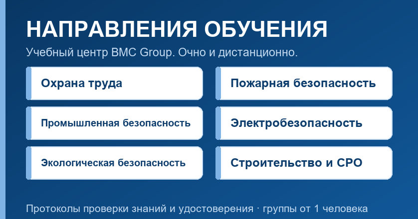 Направления обучения BMC Group Направления обучения BMC Group